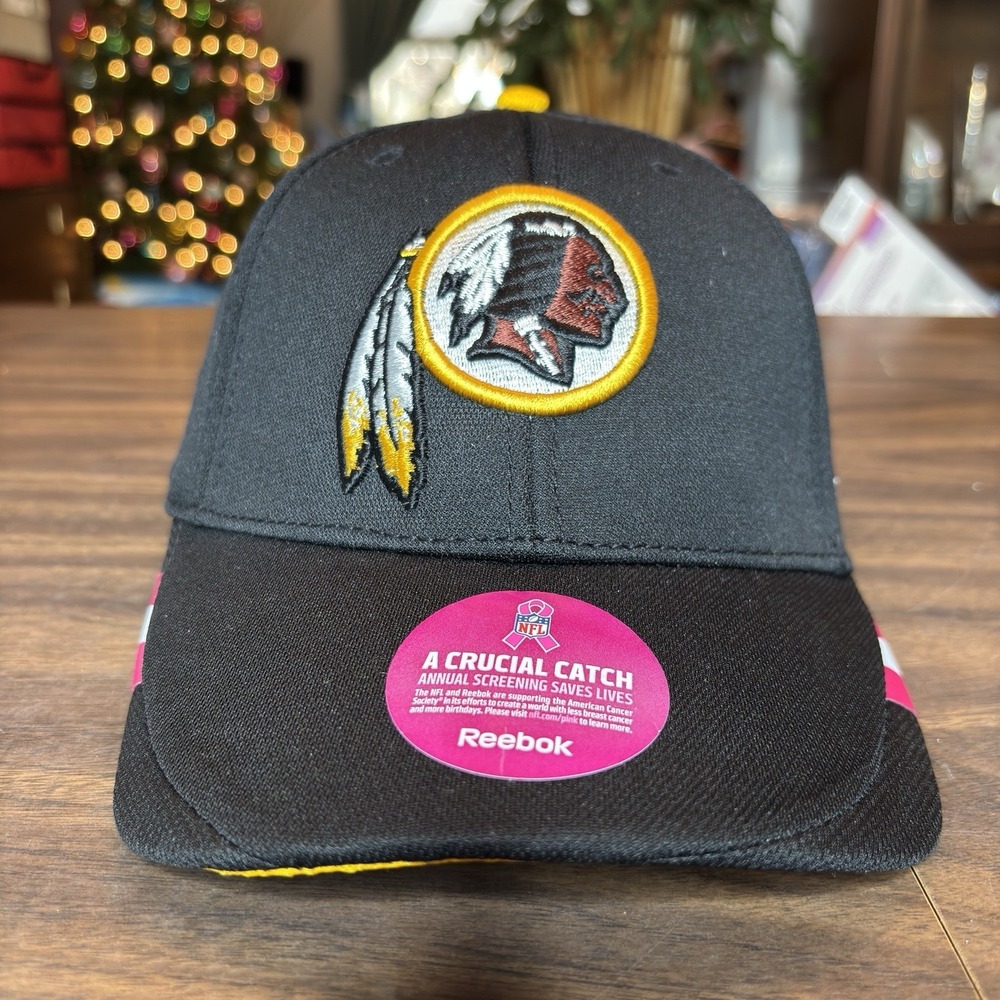 Reebok Washington Redskins NFL Strapback Hat American Cancer Society Pink Ribbon - Picture 10 of 10